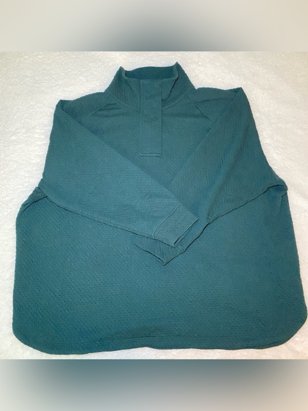 Textured Mock Neck Pullover